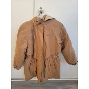 Fleet Street Women's Trench Coat‎ Size 6 Beige Vintage 80s 90s Classic